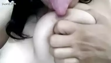 Beautiful girl fingering hard
