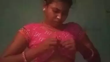 Horny village wife selfie sex video