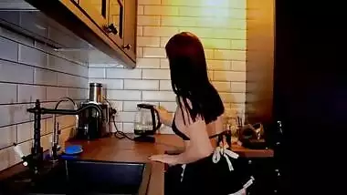fucked in anal the maid for cleaning