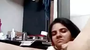 During video call nude Desi girl shows boyfriend her sweet XXX muff