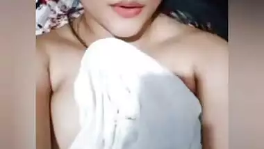 Famous Guwahati Girl showing off bubbly huge boobs