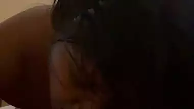 A girl with wet hair sucks her BF’s dick in gf bf sex