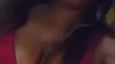 Village girl in bra fingers vaginal hole in standing