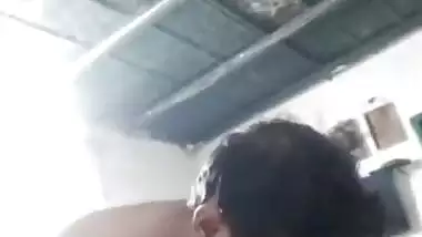 Horny Jija chews big boobs of Sali in a local bf video