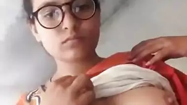 Desi girl exposing untouched naked boobs