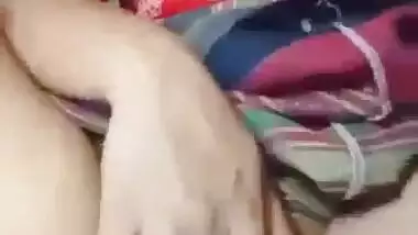 Beautiful Mizoram girl fingering her bald pussy