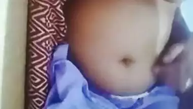 Desi big boobs aunty with young boy