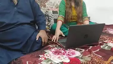 indian sister caught watching porn on laptop by her stepbrother and fucked in all holes with clear hindi voice full dirty talking