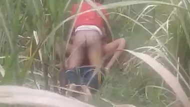 Bihari outdoor sex MMS video captured by a voyeur