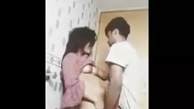 Beautiful Indian teen fucked in bathroom