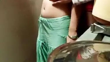 Undressing And Enjoying Desi Maid In Kitchen