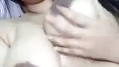 Sexy girl showing cute boobies