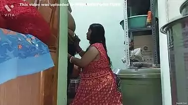 Desi Bhabhi Give Blowjob And Fucked In Kitchen