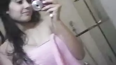 Charming Desi wife takes porn pictures of herself to send to lover