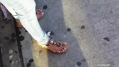 Candid indian girl feet need pedi 3