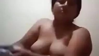 Big booby Girl Fingering Her Pussy
