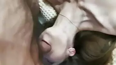 Fuck her throat and cum on face, then fuck pussy and cumshot in her mouth