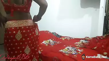 Husband fills wife’s pussy with cum in suhagrat sexy video